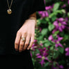 Seville Crescent Ring, Silver