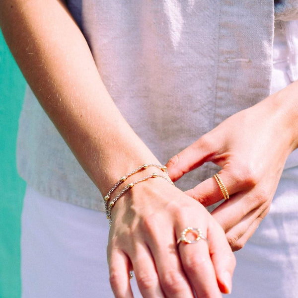 Mustard Chain Bracelet