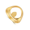 Apple Pip Signet Ring, Gold