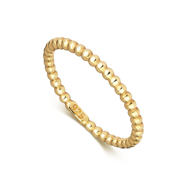 Mustard Dot Ring Band, Gold